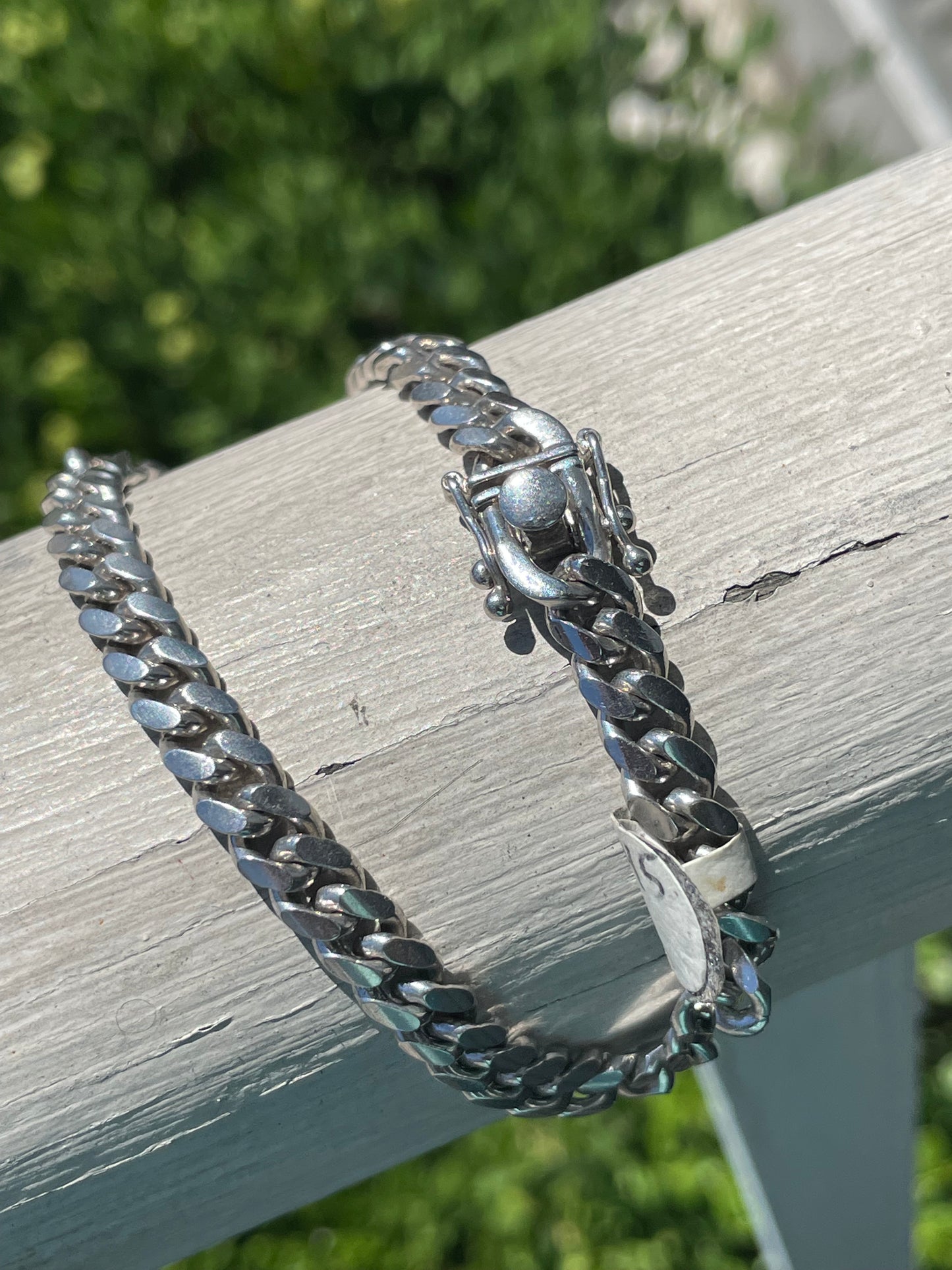 925 Sterling Silver Mens Cuban Link Bracelet
