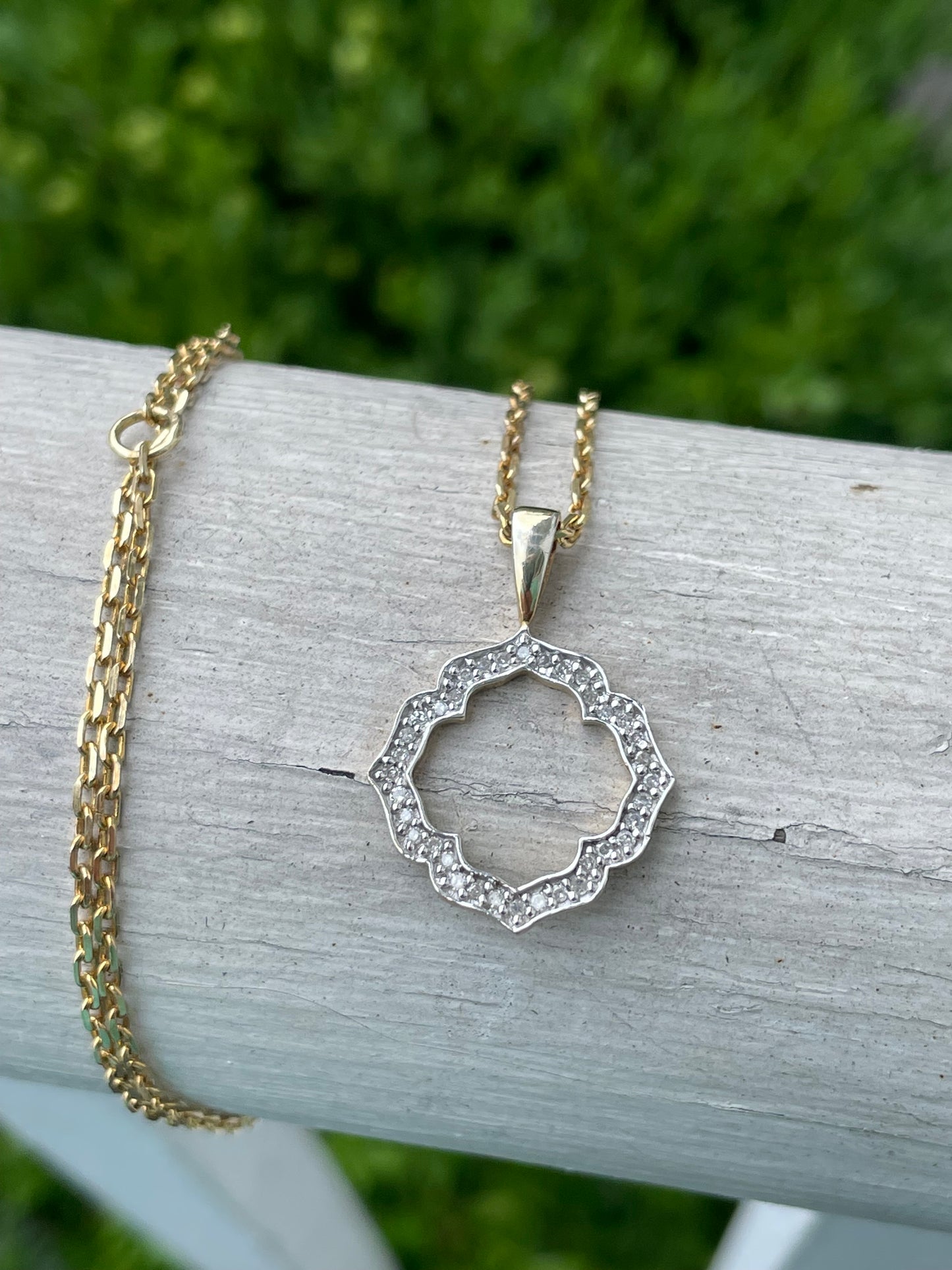 925 Vermeil Circle of Life Diamond Necklace