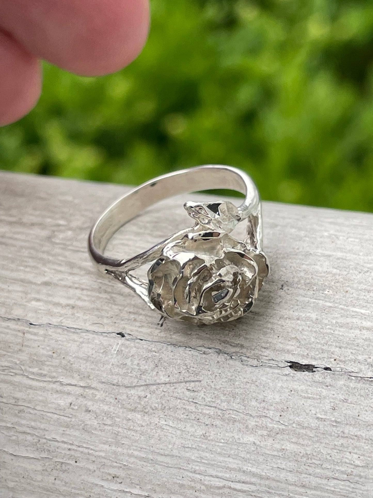 925 Sterling Silver Belle's Enchanted Rose Ring