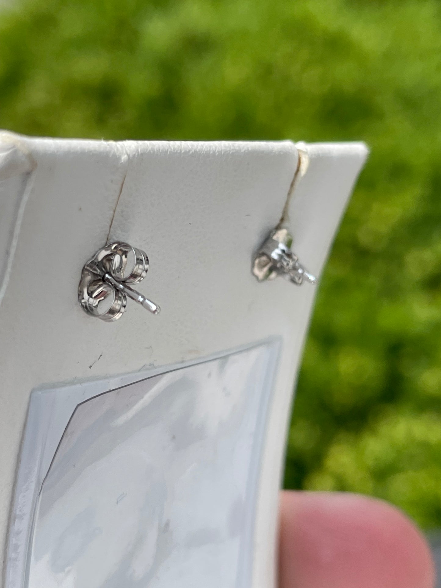 10K White Gold "My Infinite Heart" Diamond Drop Earrings