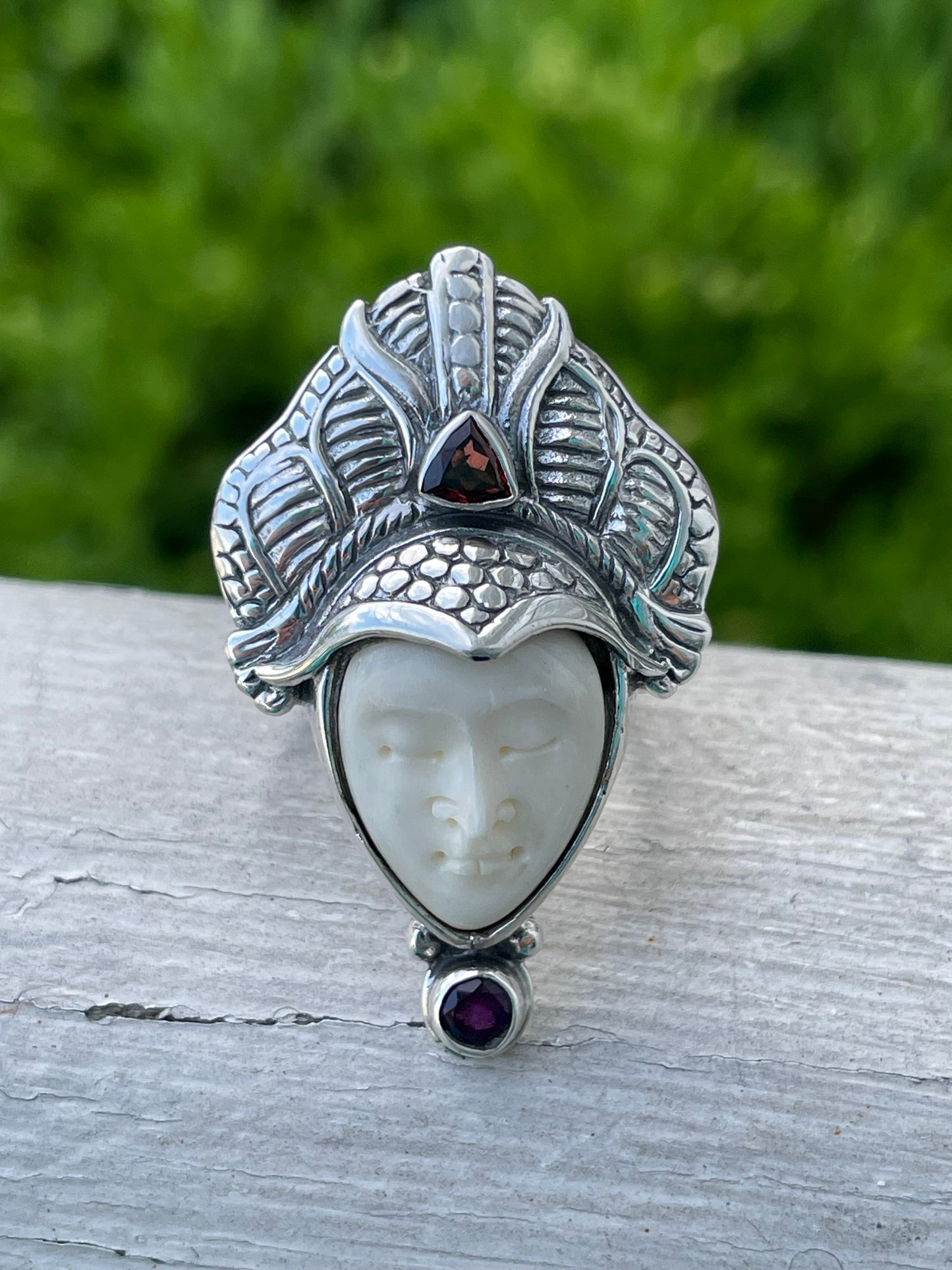 925 Sterling Silver Japanese Shogun Warrior Ring