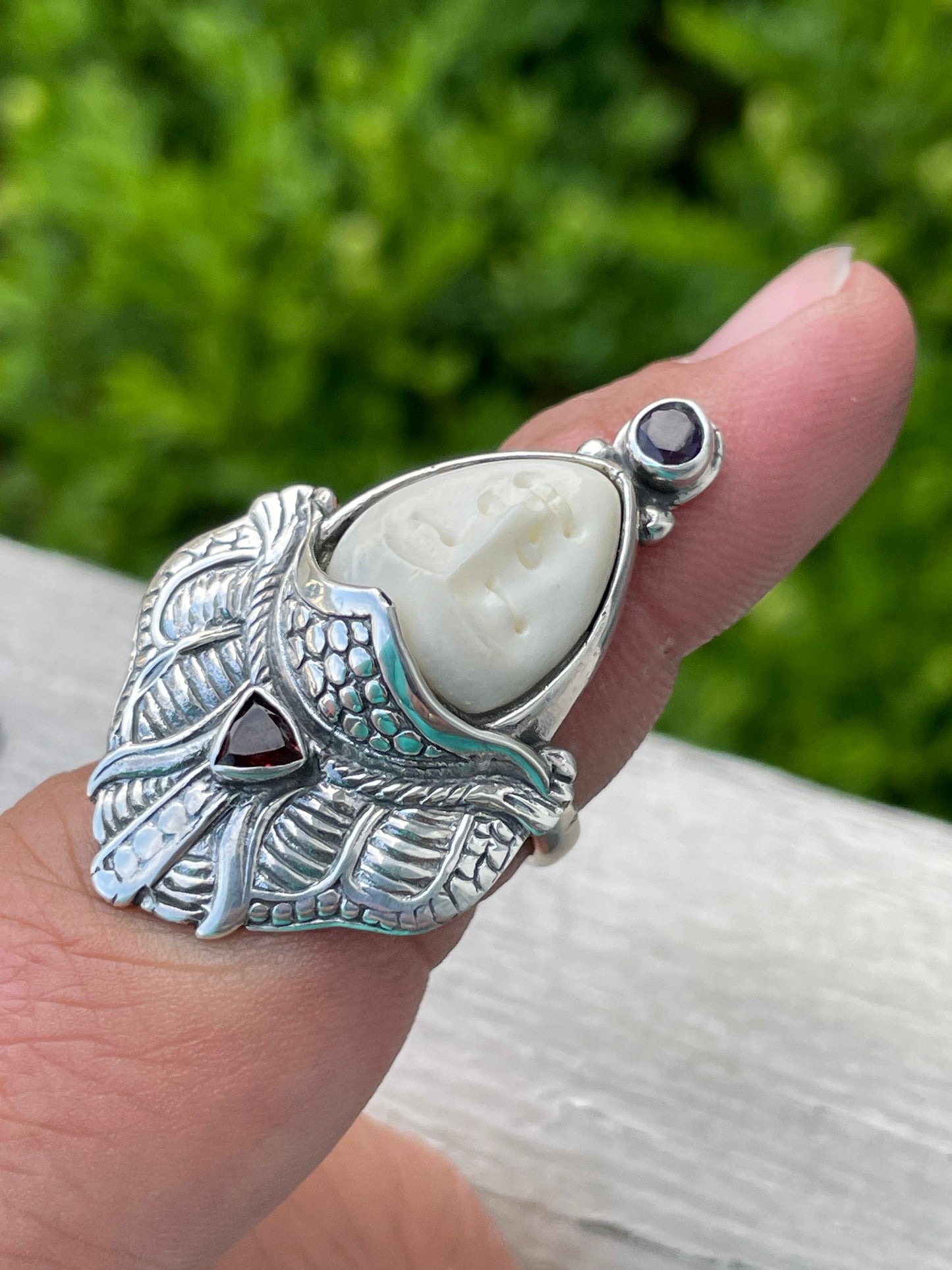925 Sterling Silver Japanese Shogun Warrior Ring