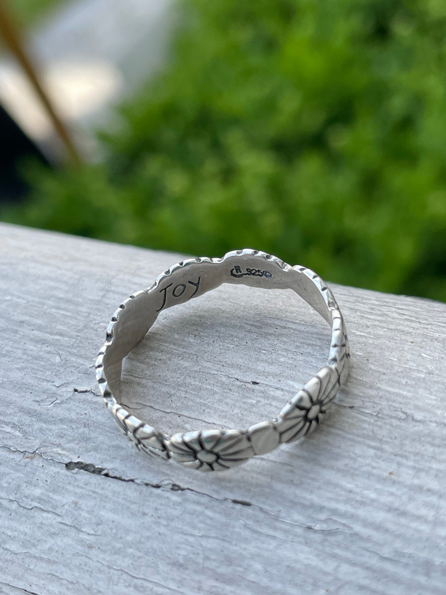 Designer Carolyn Pollack 925 Sterling Silver Joy Flower Band Ring