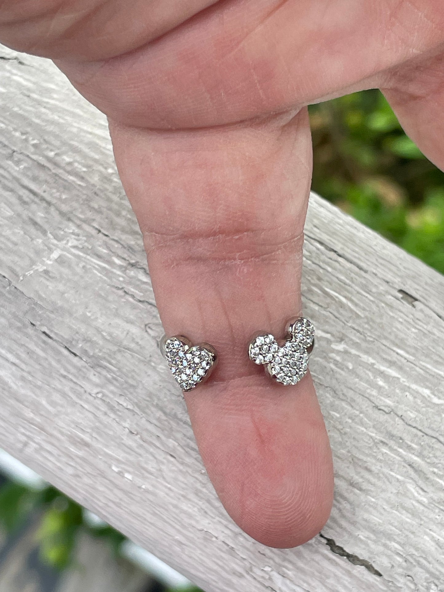 Disney Mickey 925 Sterling Silver Zirconia Wraparound ring