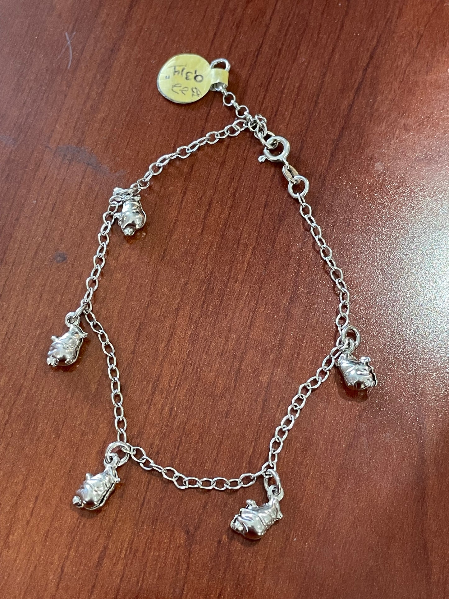 925 Sterling Silver Lucky Elephant Anklet