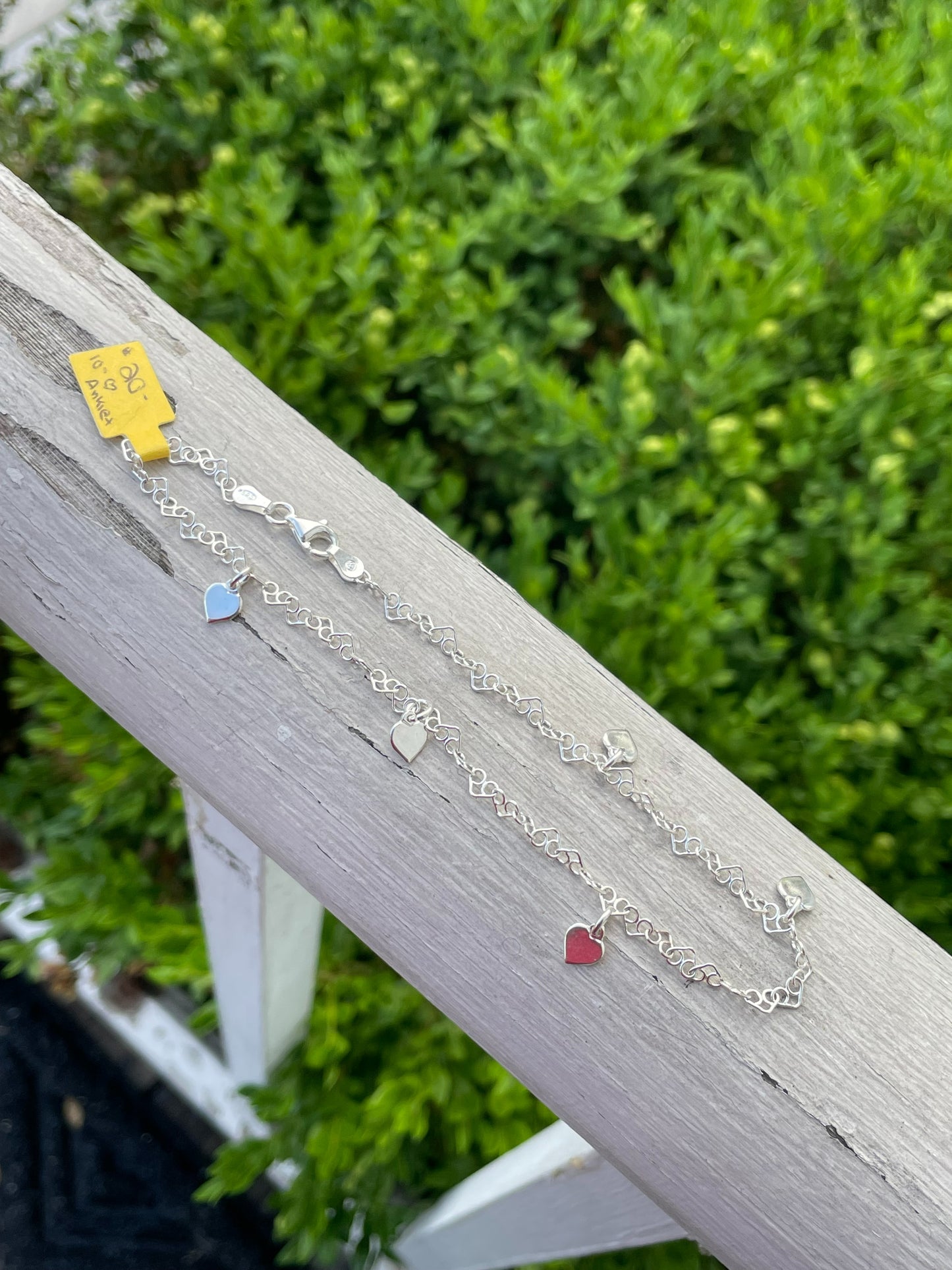 925 Sterling Silver "Sweet Sentiments" Anklet