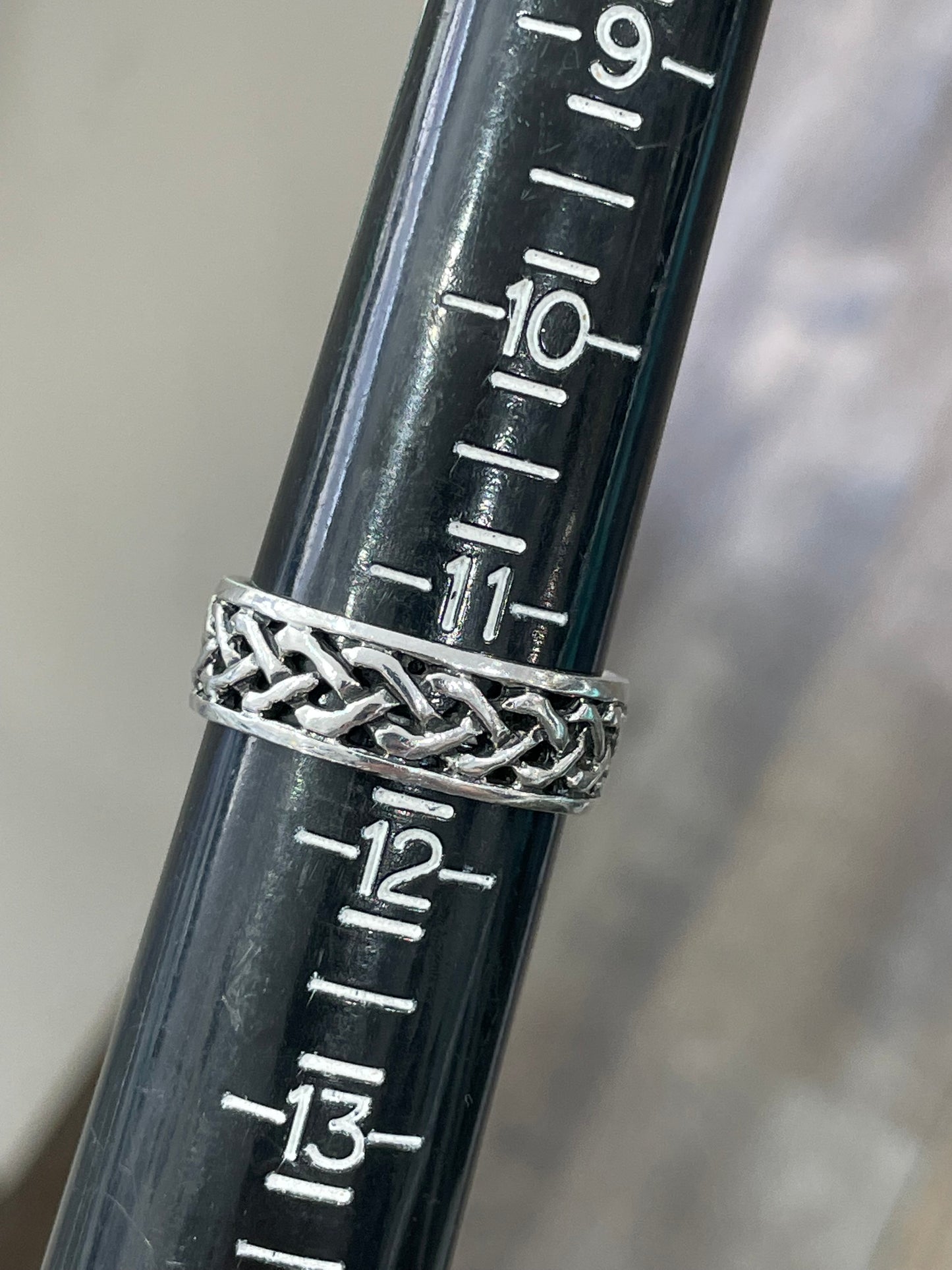 925 Sterling Silver Openwork Celtic Knot Band Ring