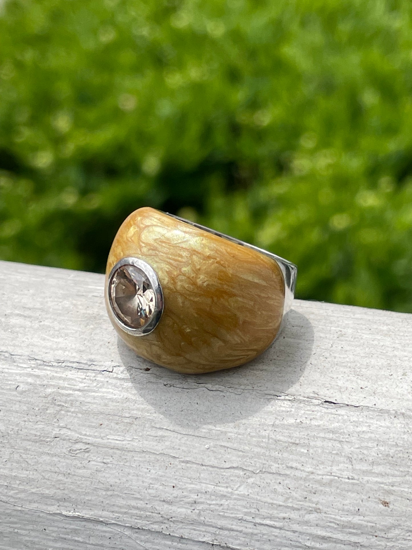 Designer Lauren G Adams LGA 925 Sterling Silver Enamel Ring