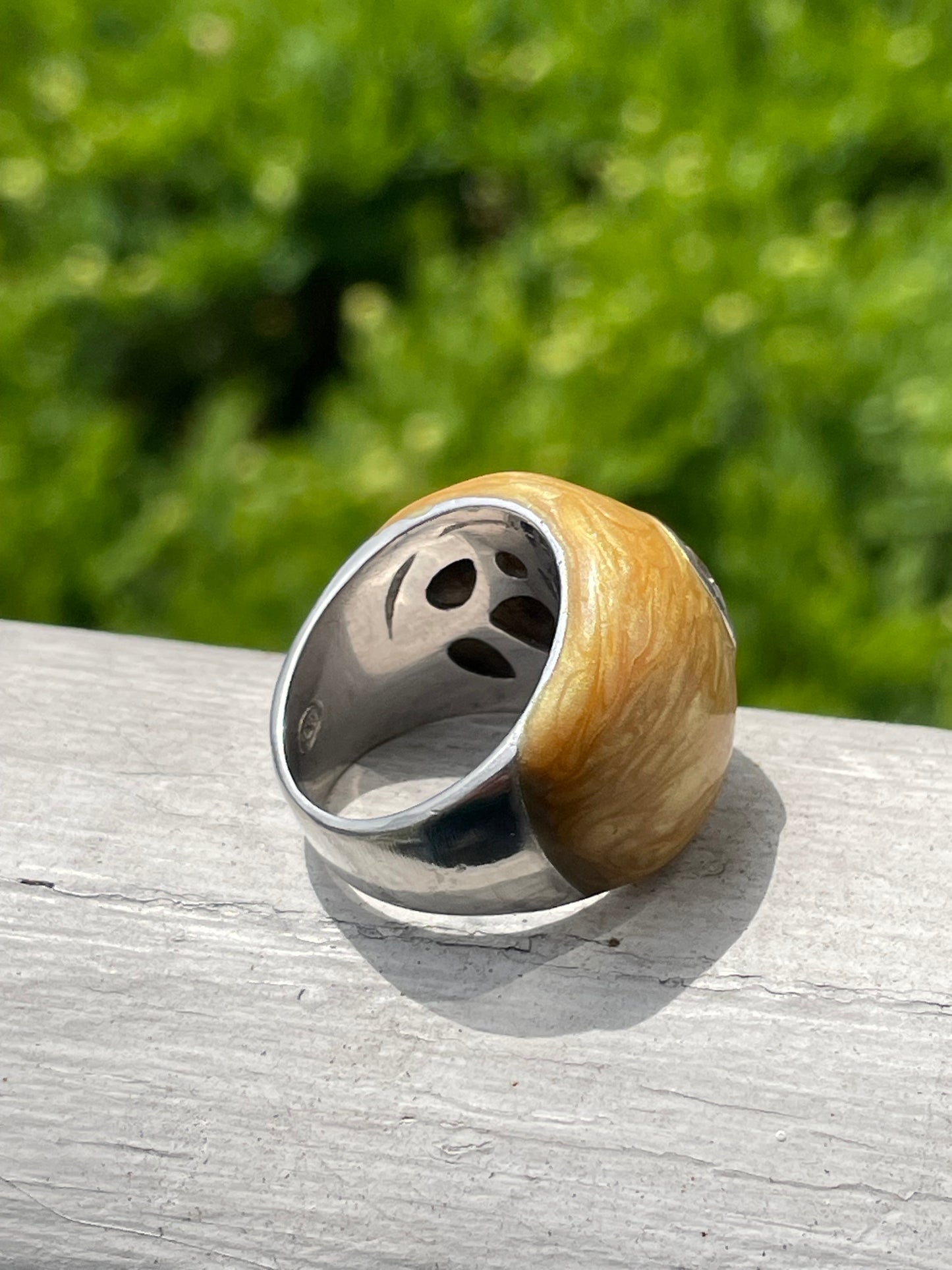 Designer Lauren G Adams LGA 925 Sterling Silver Enamel Ring