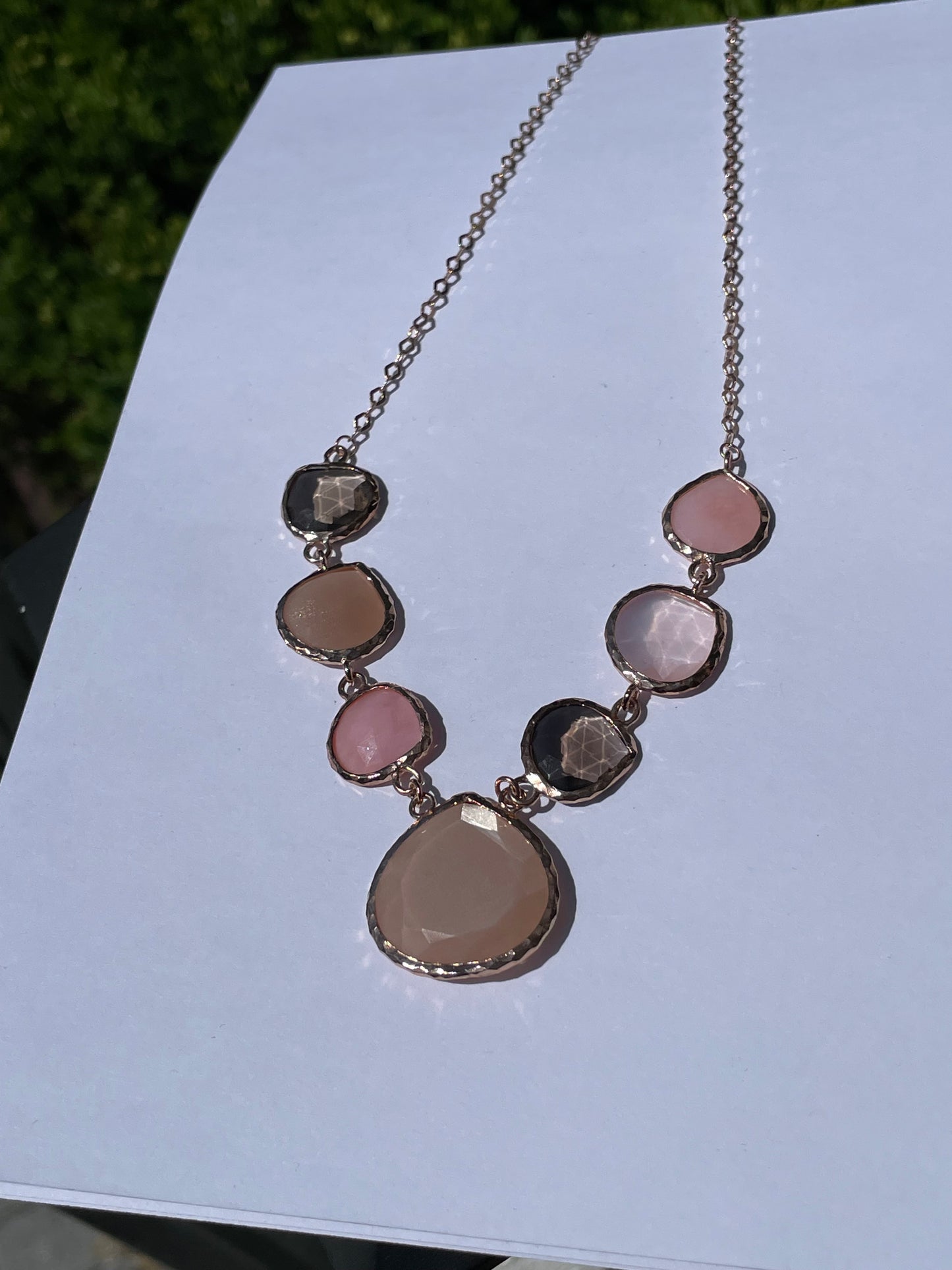 Rose Vermeil 925 Sterling Silver "Love, Strength, & Balance" Necklace