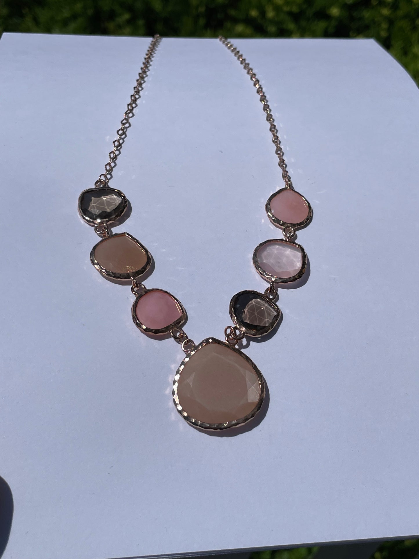 Rose Vermeil 925 Sterling Silver "Love, Strength, & Balance" Necklace