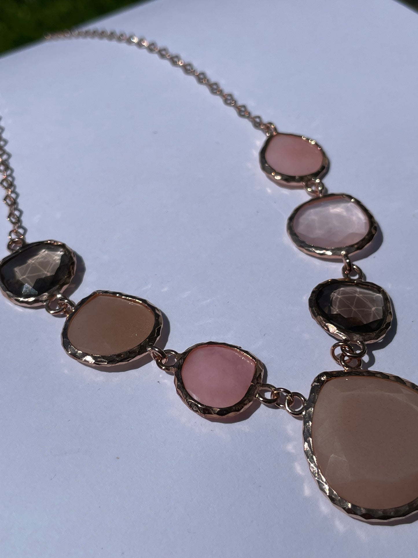 Rose Vermeil 925 Sterling Silver "Love, Strength, & Balance" Necklace