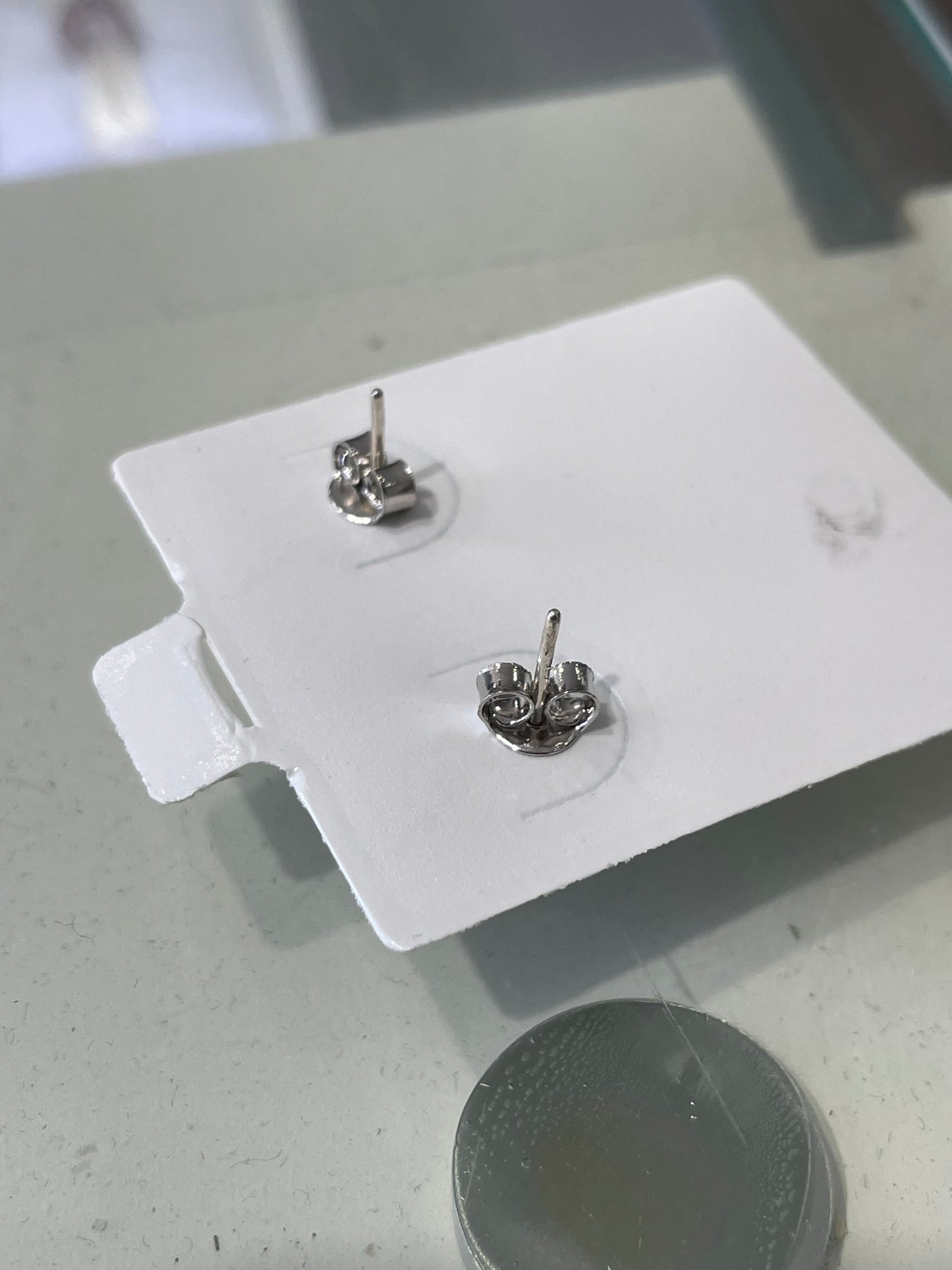 925 Sterling SIlver Blooming Rose Cz Stud earrings