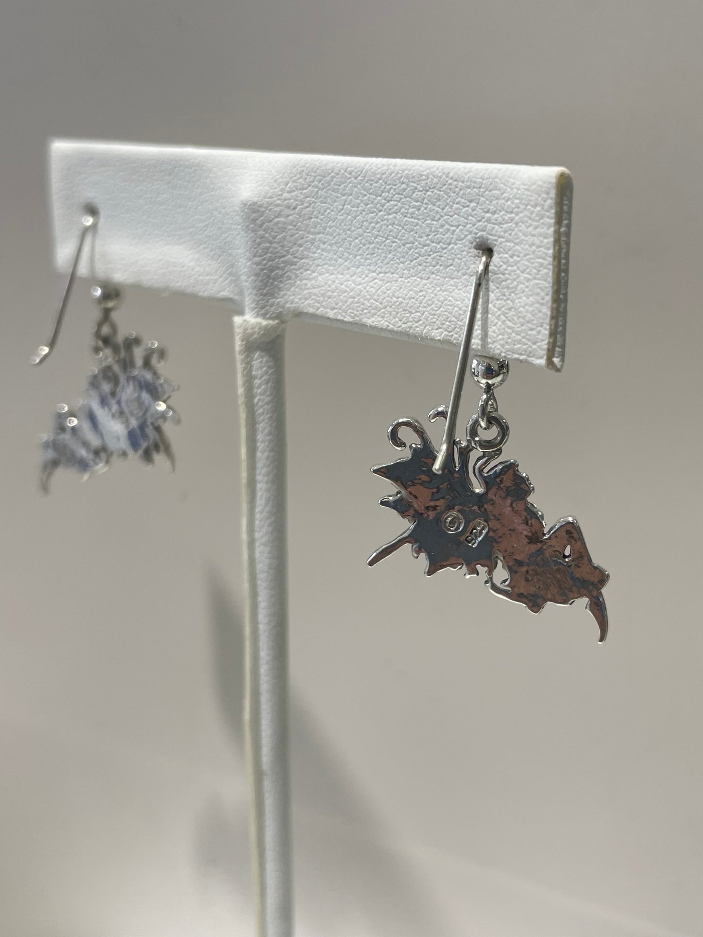 925 Sterling Silver Dangle Fairy Earrings