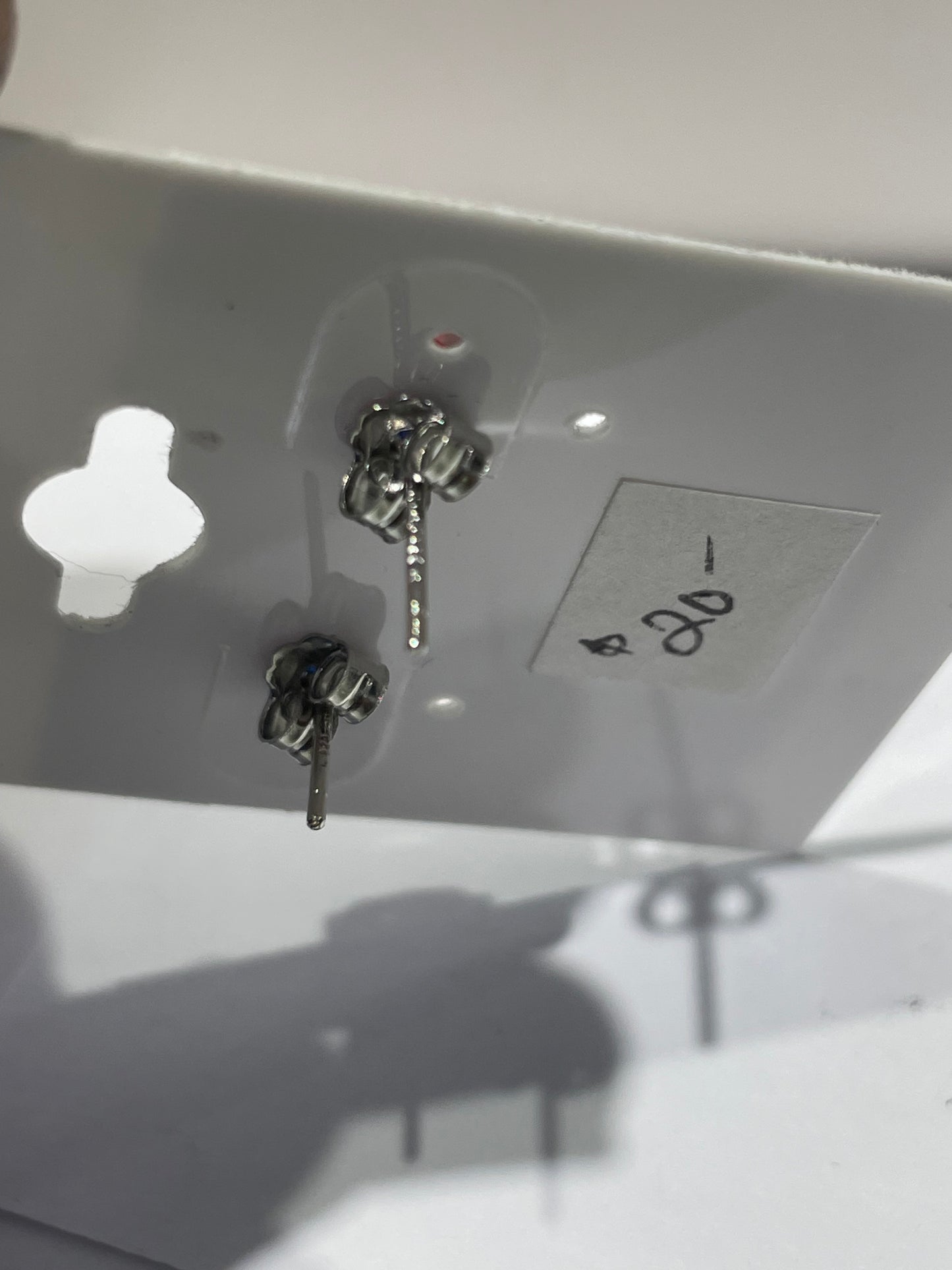 925 Sterling Silver Watermelon Zirconia Stud Earrings