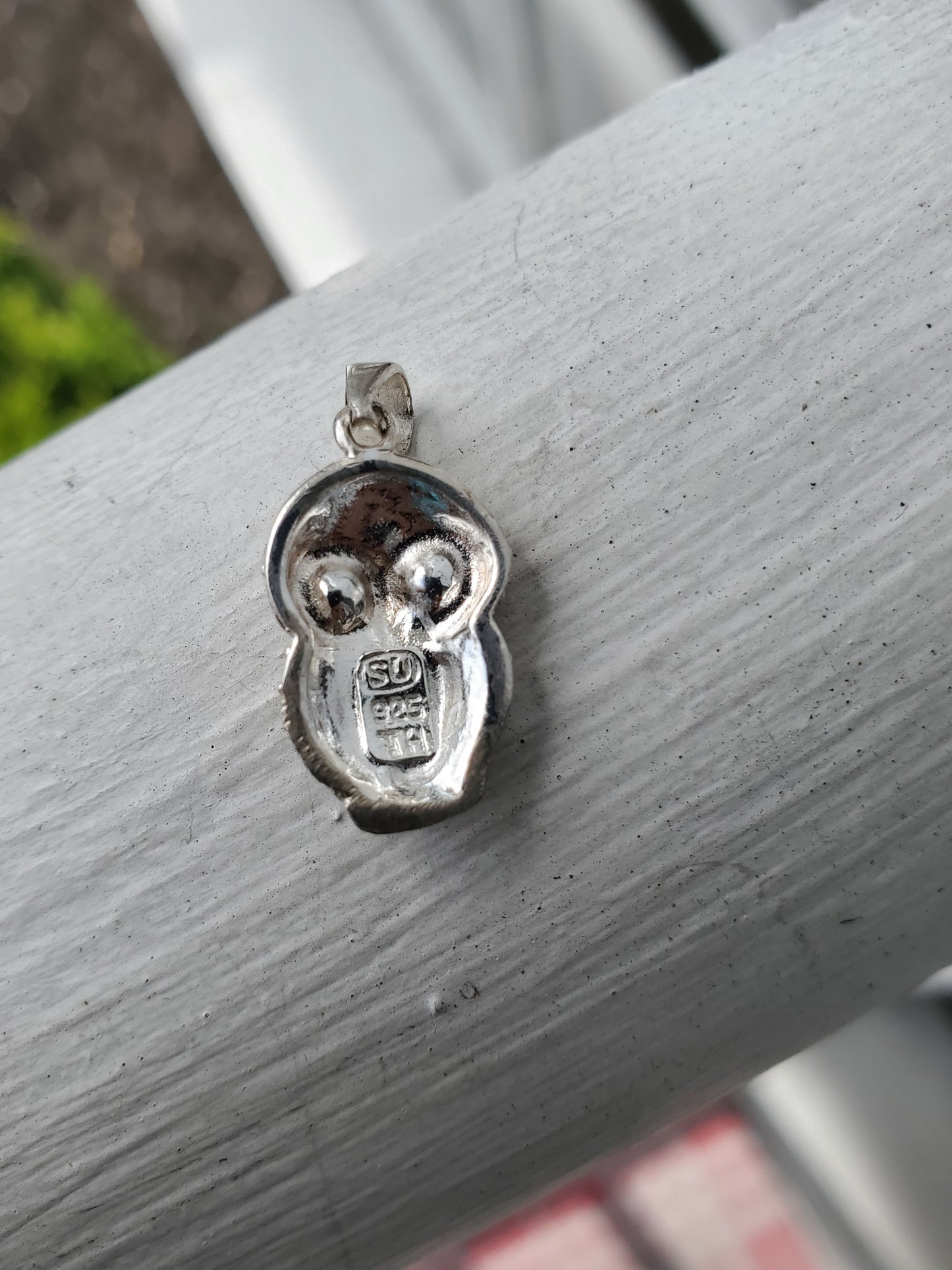 925 Sterling Silver Petite Owl CZ Zirconia Pendant Charm