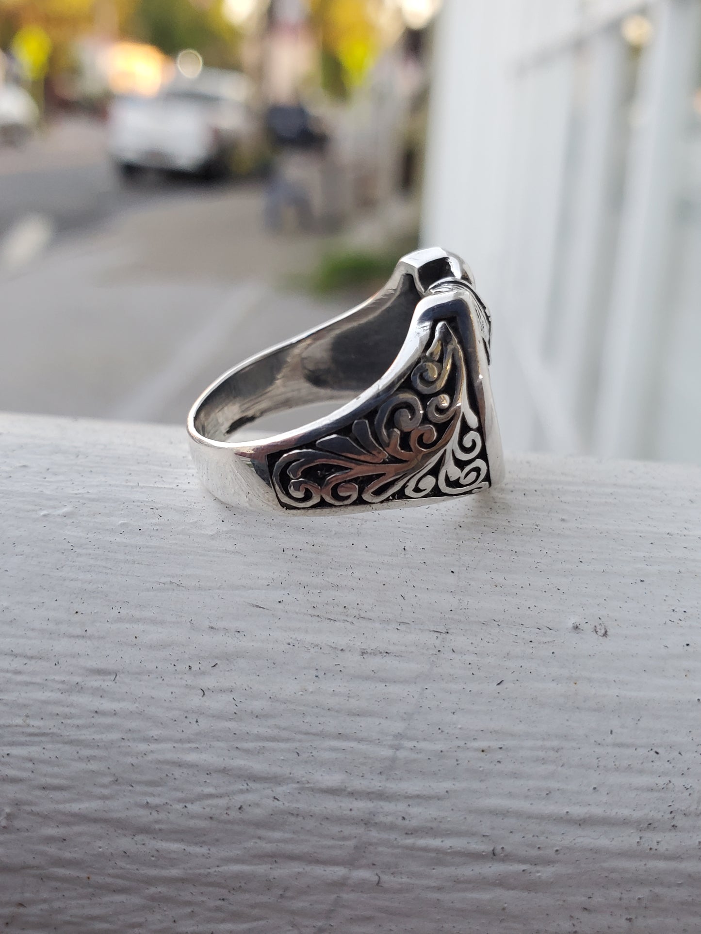 925 Sterling Silver Lucky Horse Horseshoe Ring