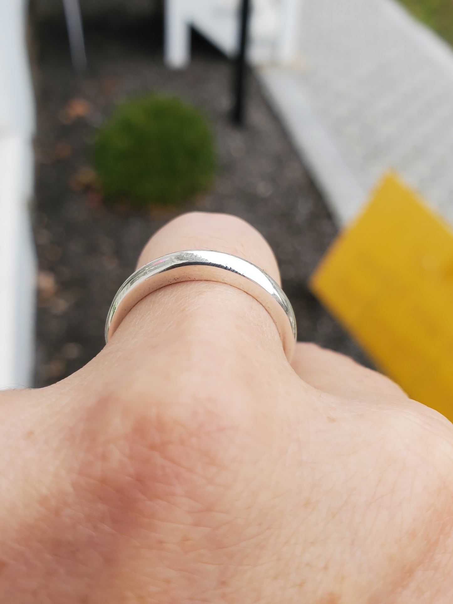 925 Sterling Silver Designer Carolyn Pollock Classic Hi-polish Band Ring