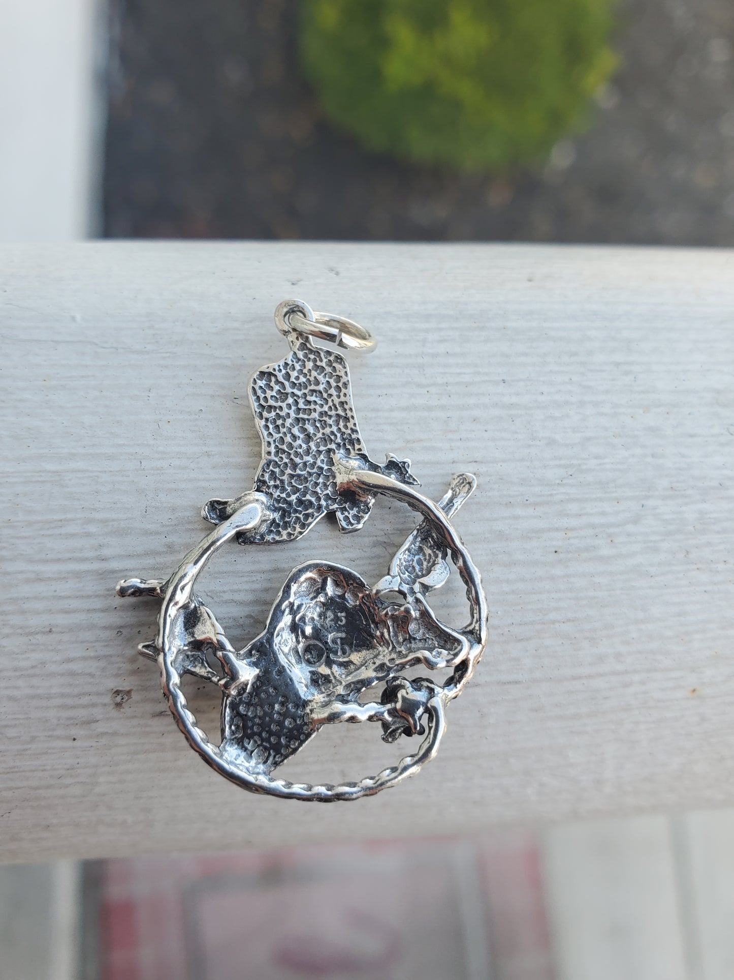 925 Sterling Silver Country Western Cowboy Southwest Charm Pendant