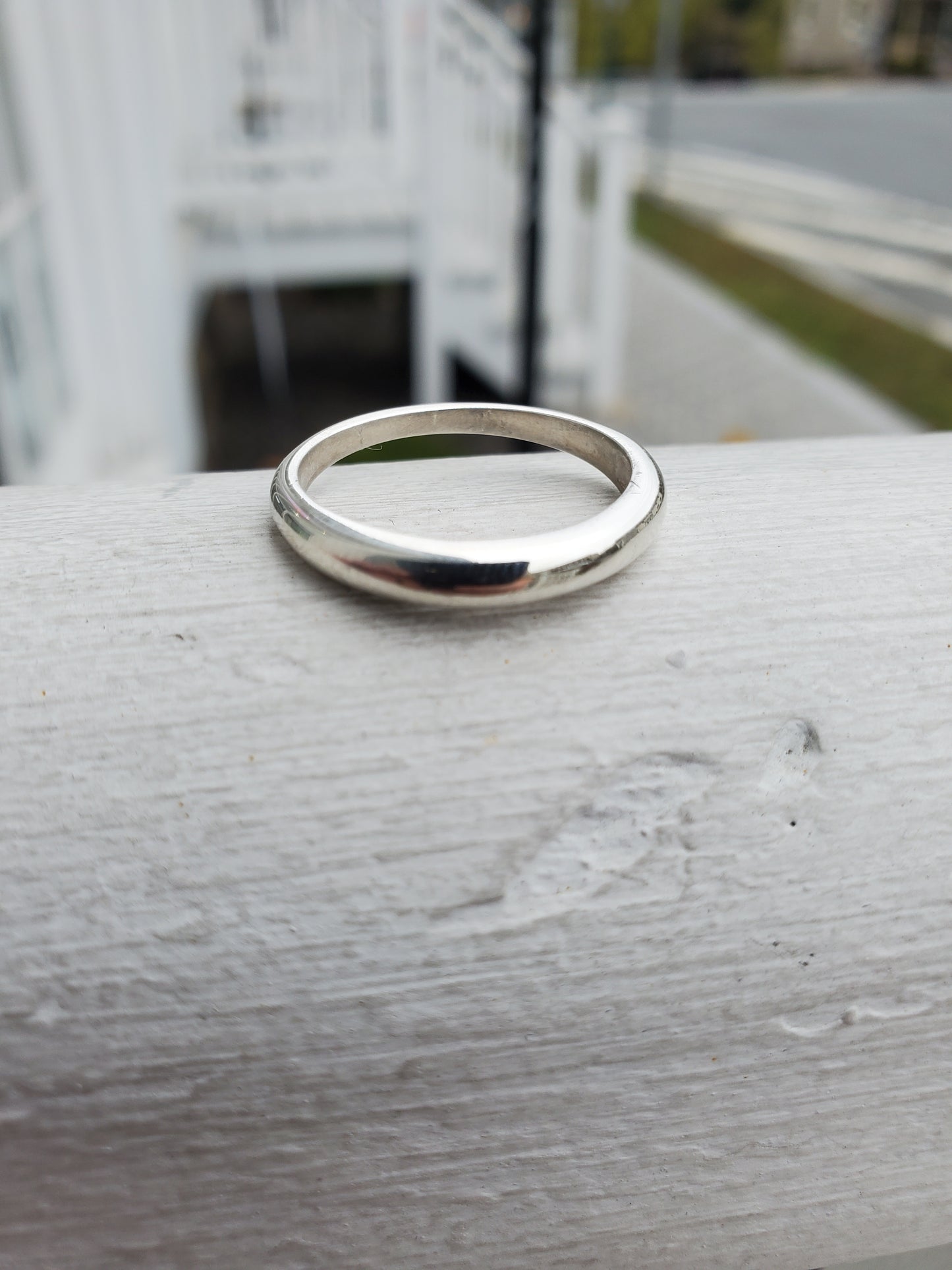 925 Sterling Silver Designer Carolyn Pollock Classic Hi-polish Band Ring