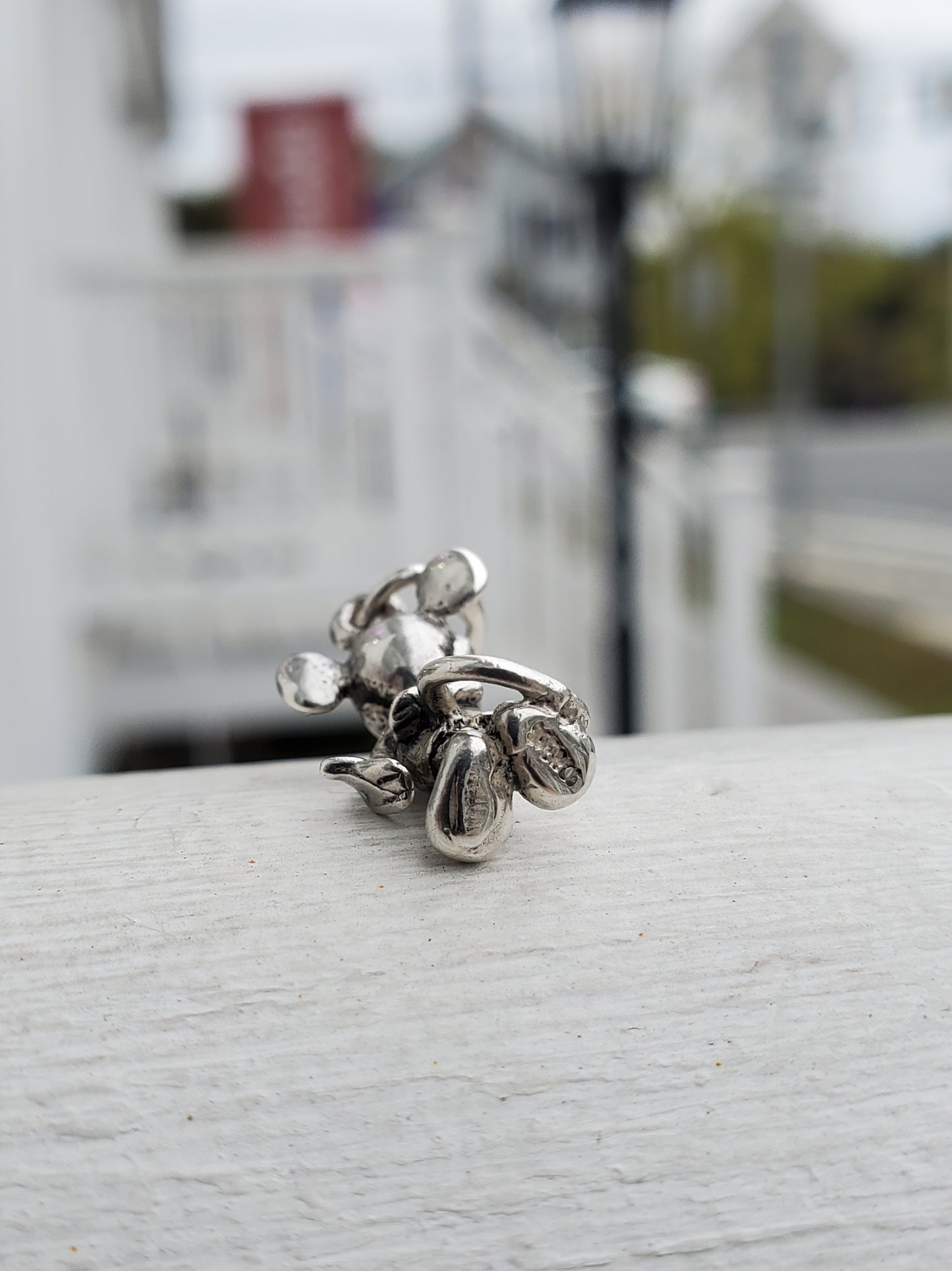 925 Vintage Sterling Silver 3D Mickey Mouse Charm / Pendant