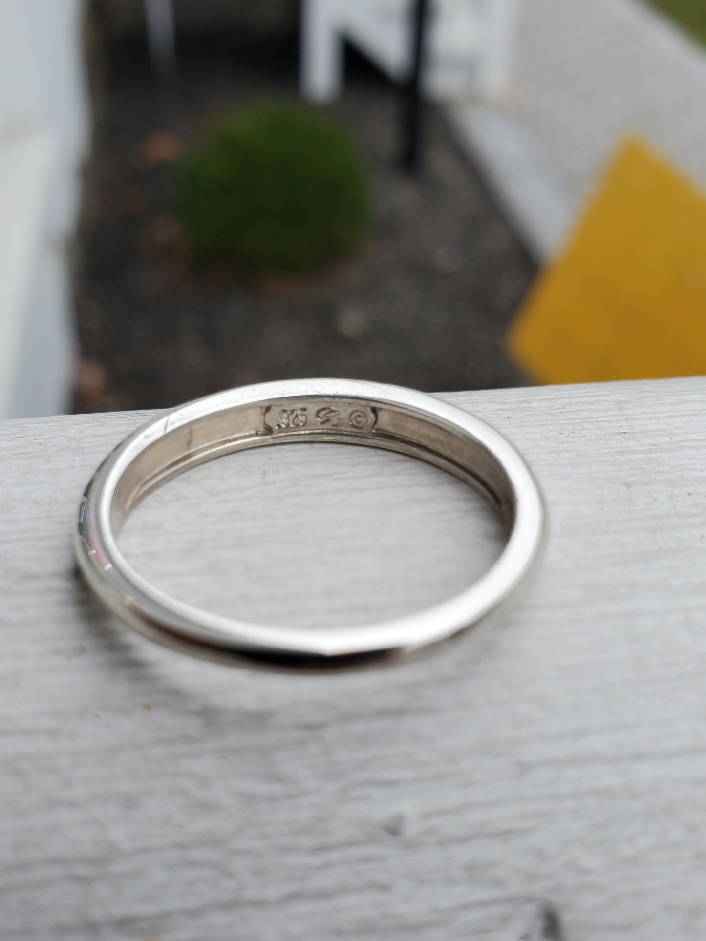 925 Sterling Silver Designer Carolyn Pollock Classic Hi-polish Band Ring