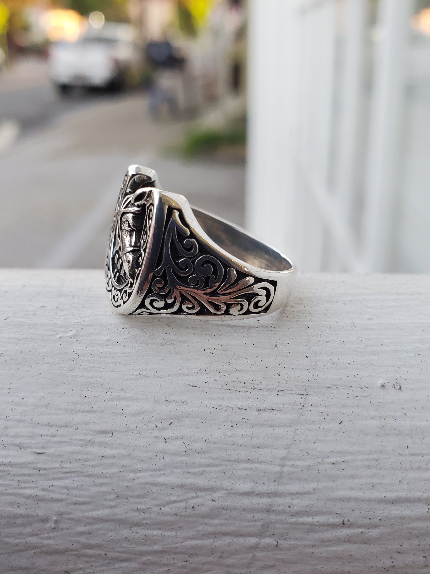 925 Sterling Silver Lucky Horse Horseshoe Ring