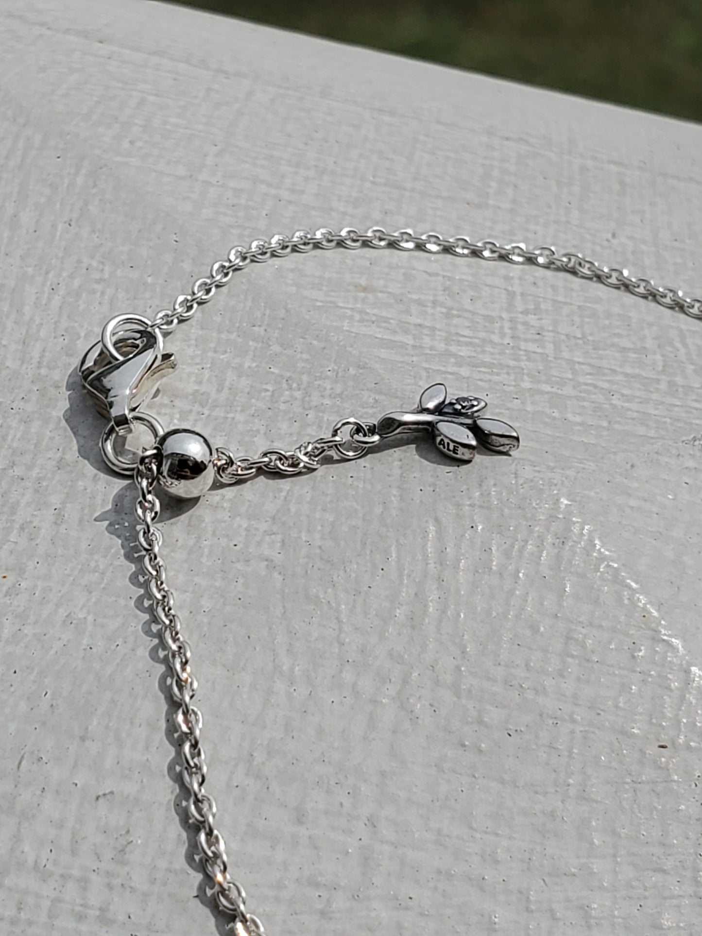 Retired Pandora Heart Family Tree Chain Bracelet