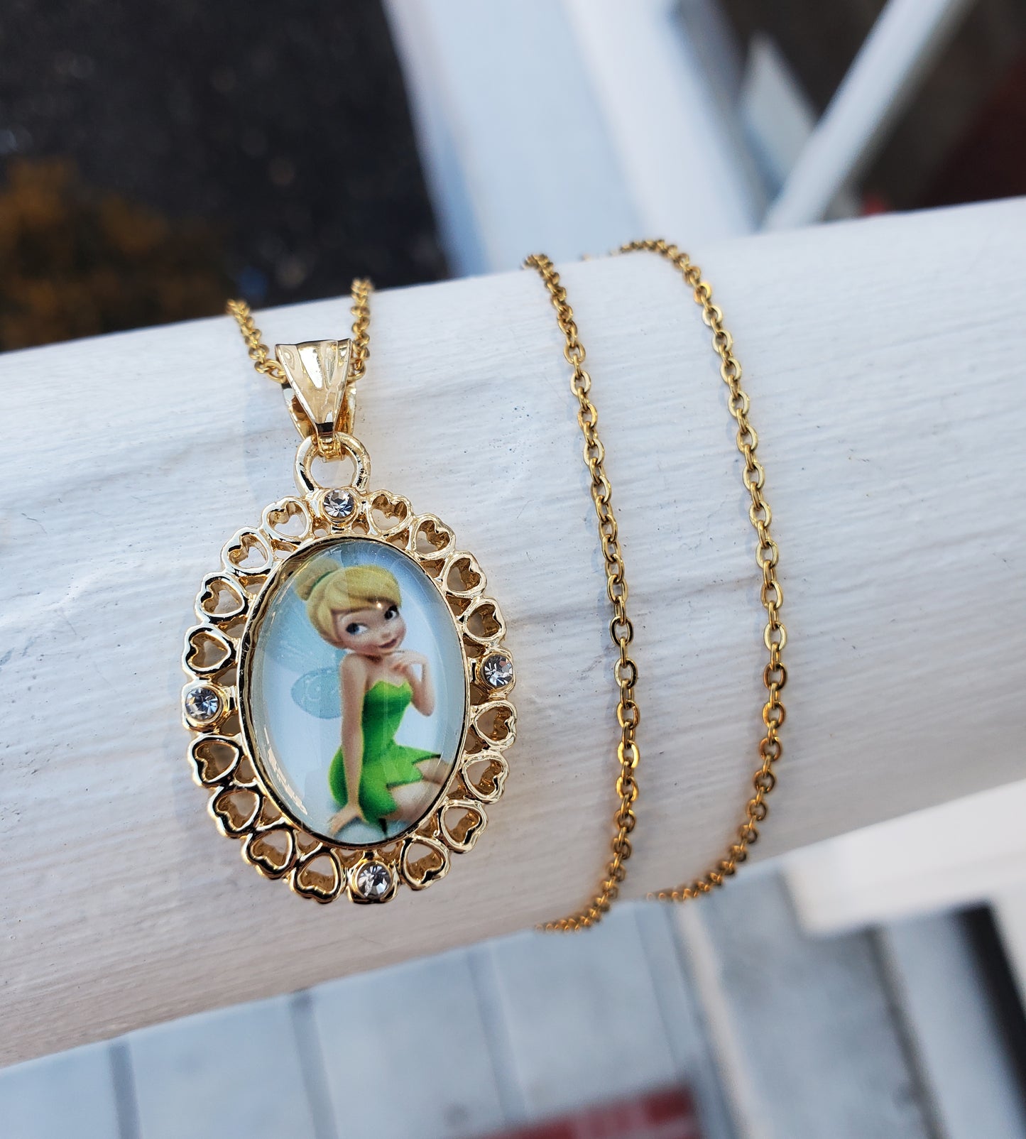 Stainless Steel Vermeil Tinkerbell Necklace