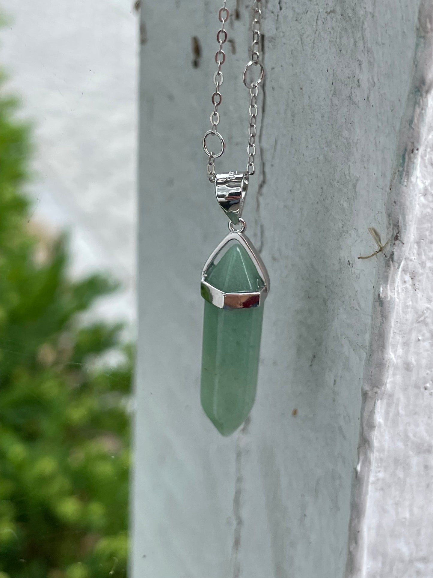 925 Sterling Silver Crystal Drop Necklace (You Choose the color)