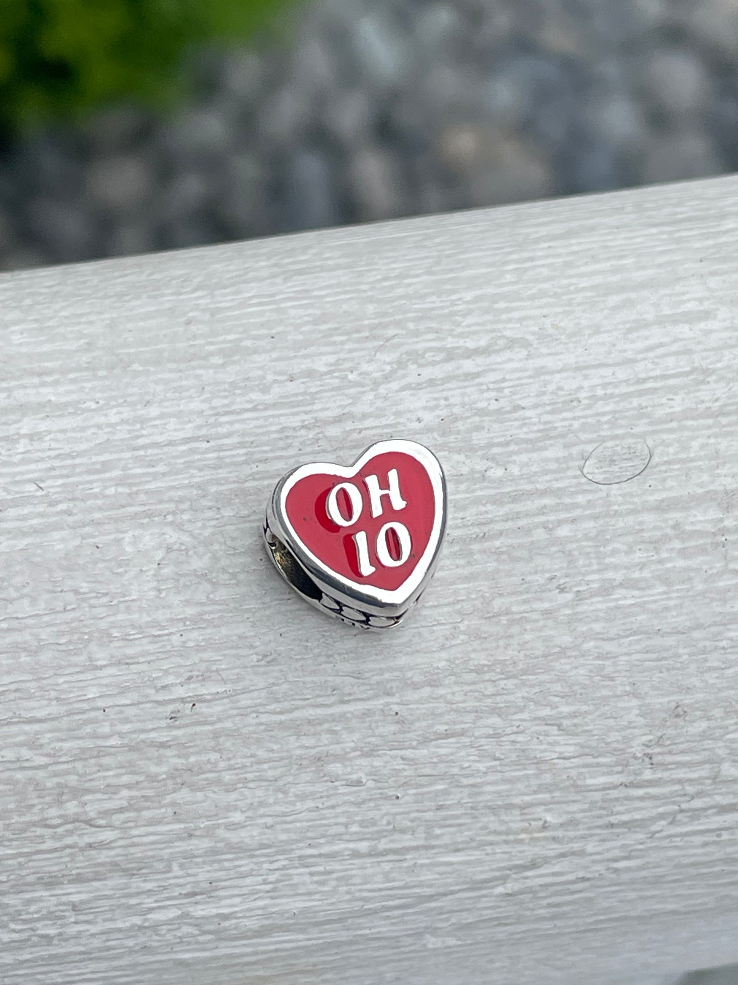 Pandora Ohio State Exclusive Scenic Heart Travel Charm