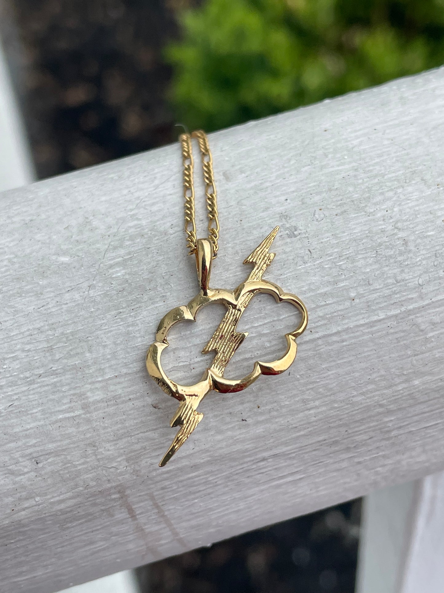 Gold Filled Storm Cloud Necklace 16”