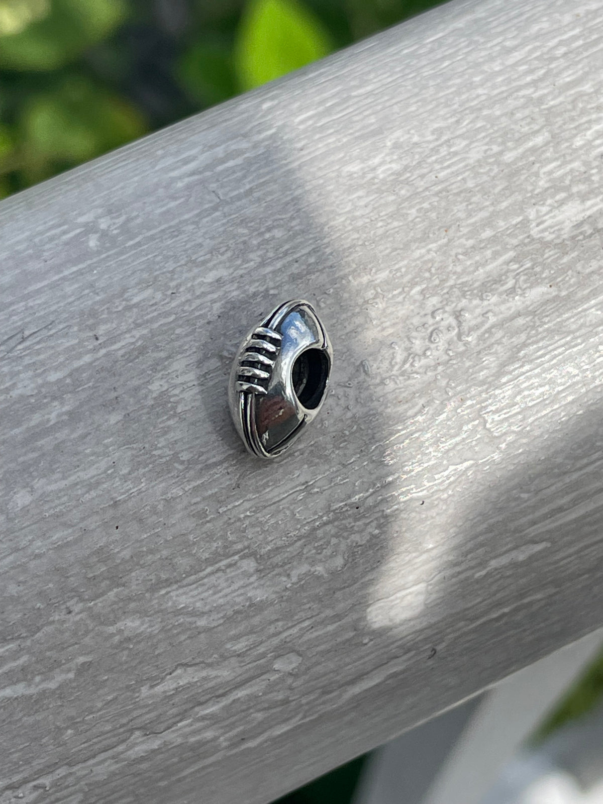 Retired Pandora 790384 Silver Football Charm