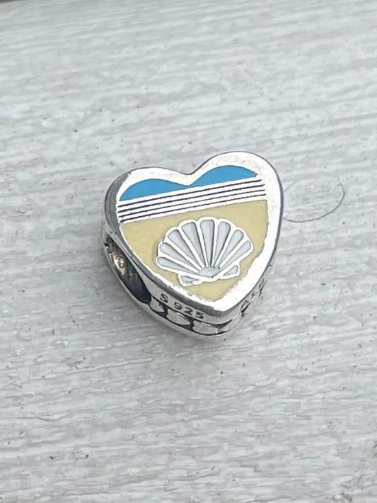 Pandora Cape May New Jersey State Exclusive Travel Beach Heart Charm