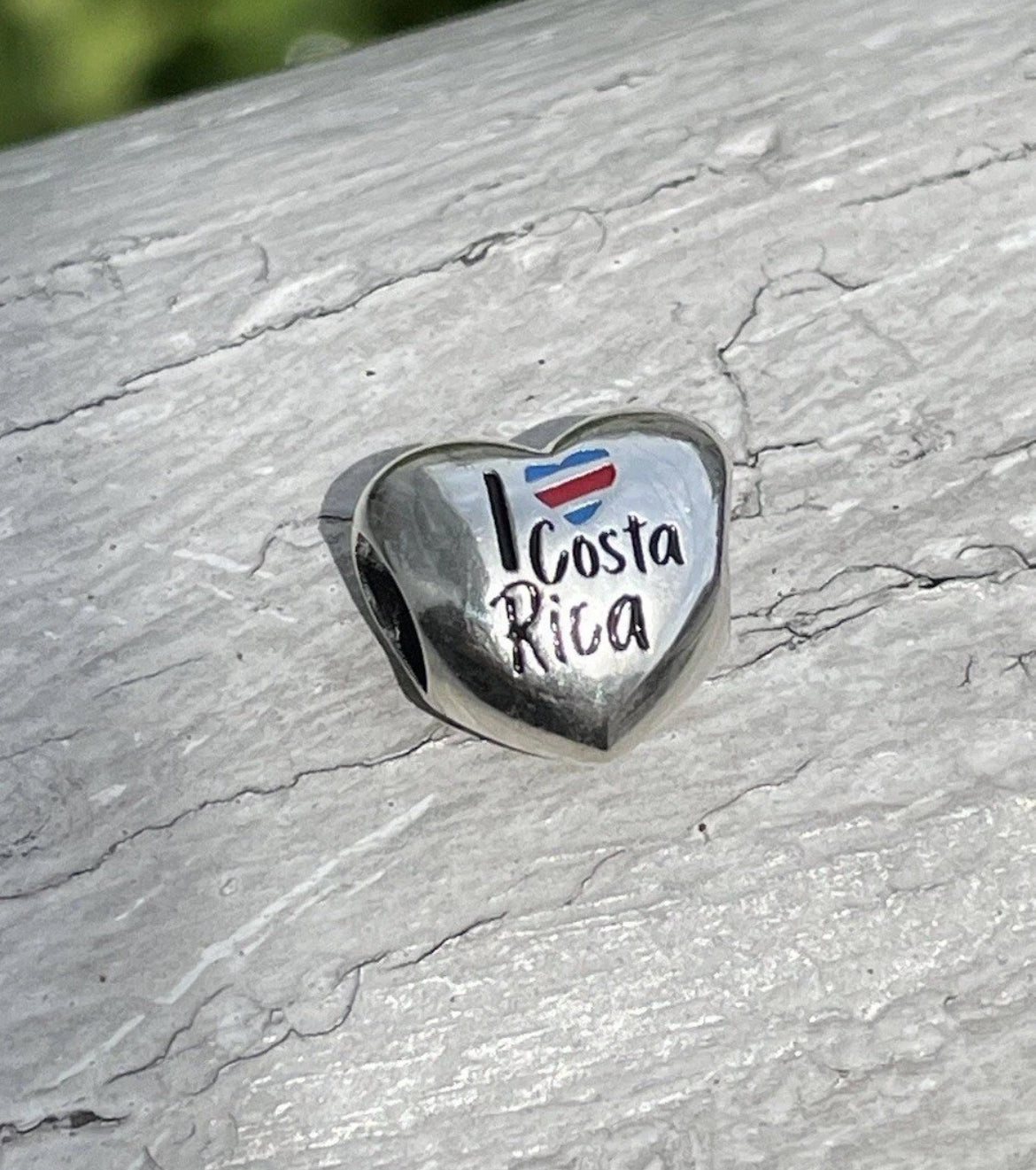 Pandora I Love Costa Rica Country Heart Flag Exclusive Travel Charm