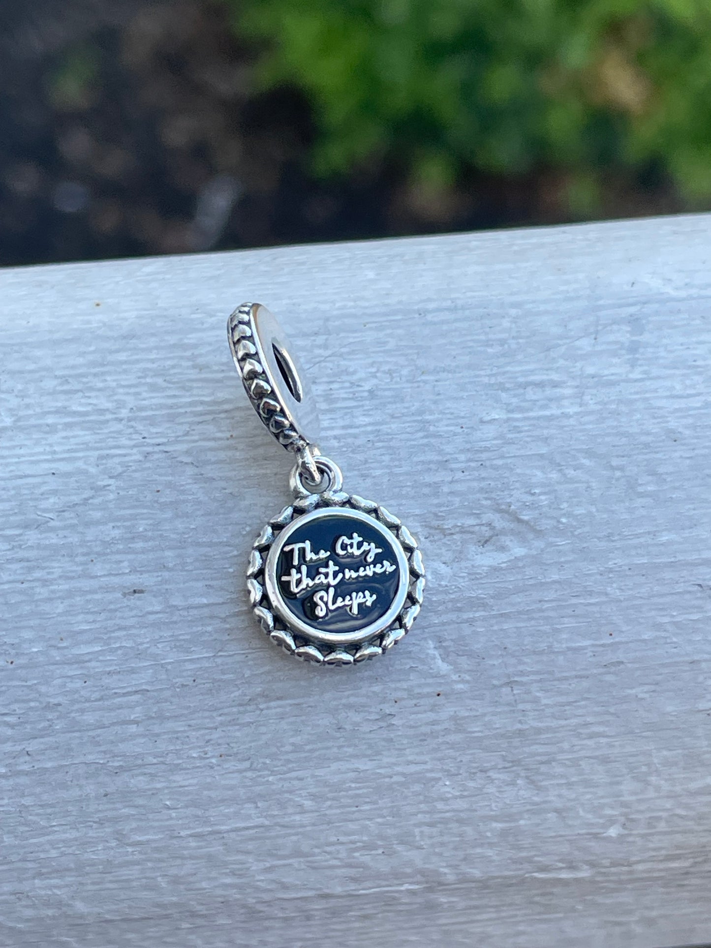 Pandora New York City Exclusive City that never sleeps Silver Signet Travel Dangle Charm