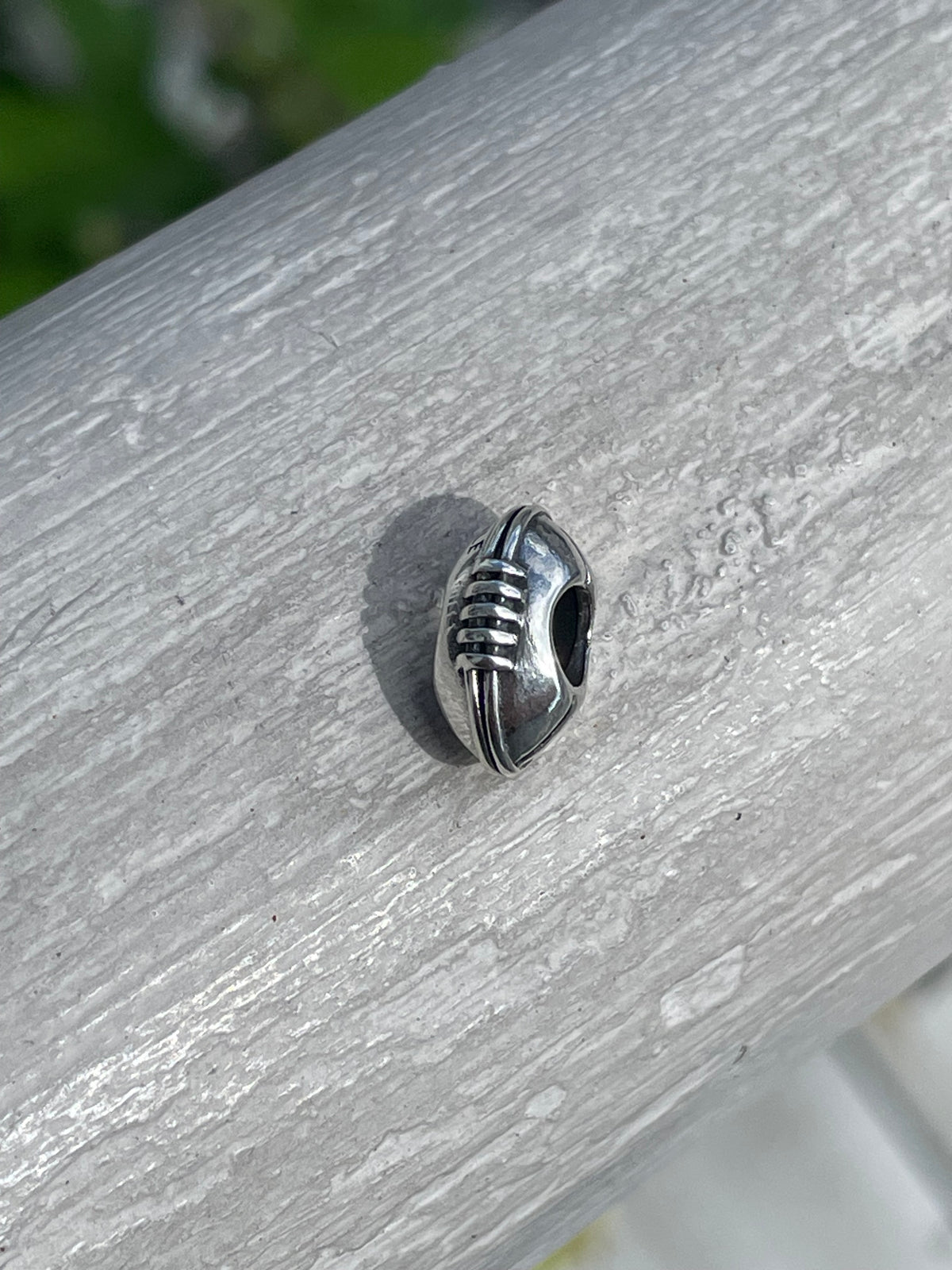 Retired Pandora 790384 Silver Football Charm
