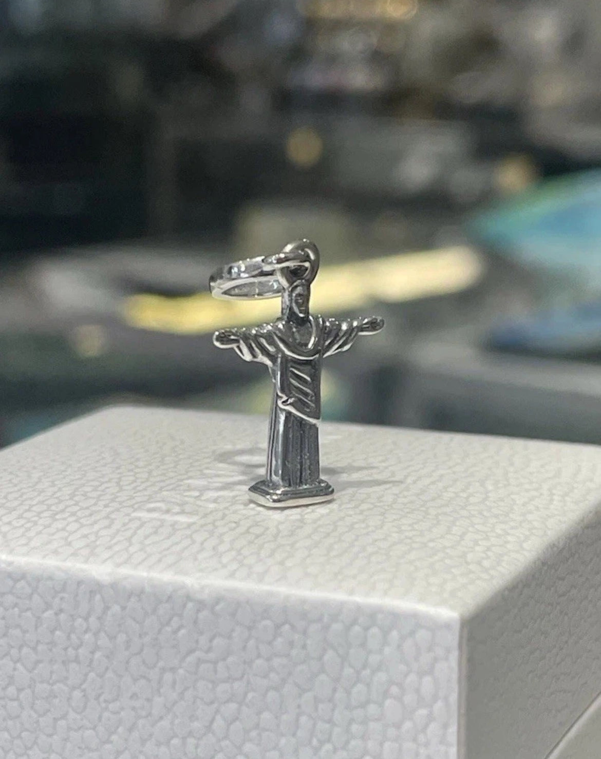 NEW Rare Pandora Brazil Country Exclusive Christ The Redeemer Statue Charm