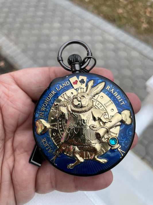 Alice in Wonderland Music Pocket Watch