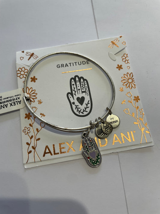 Alex and Ani Hamsa Hand of God Silver Color Bracelet