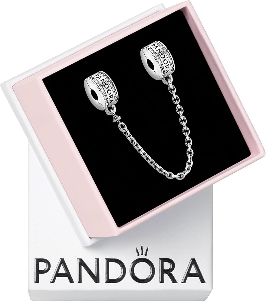 Pandora Safety Chain Signature Clips 792057CZ
