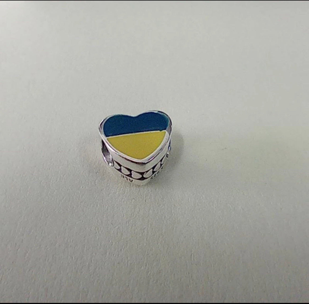 Pandora Ukraine Exclusive Country Flag Heart Charm