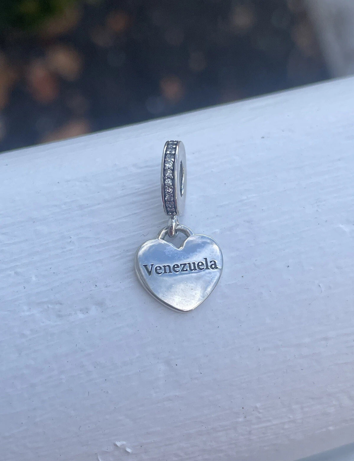 Pandora Venezuela Exclusive Country Heart Flag Pride Destination Travel Dangle Charm
