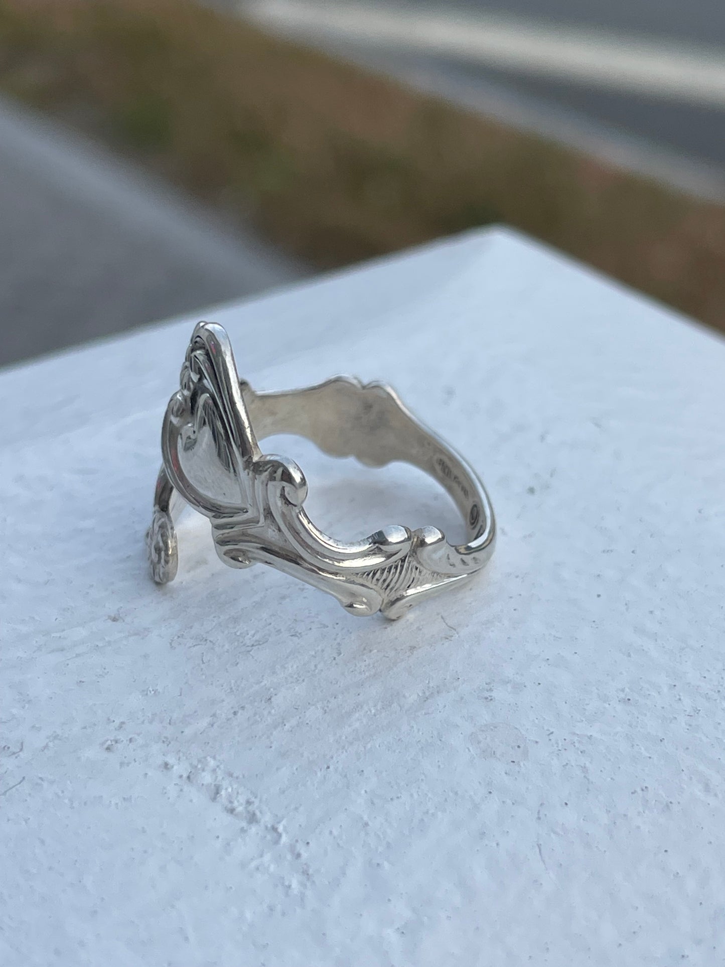 Vintage 925 Sterling Silver Avon Spoon Ring (Open Size)