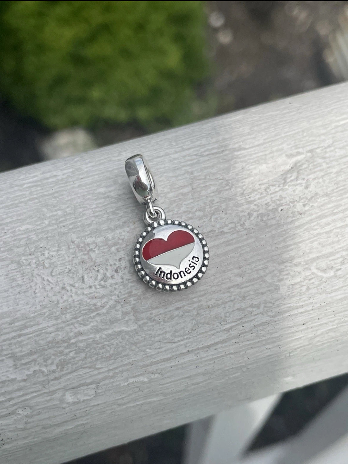 Pandora Indonesia Heart Flag Exclusive Dangle Moments Travel Charm
