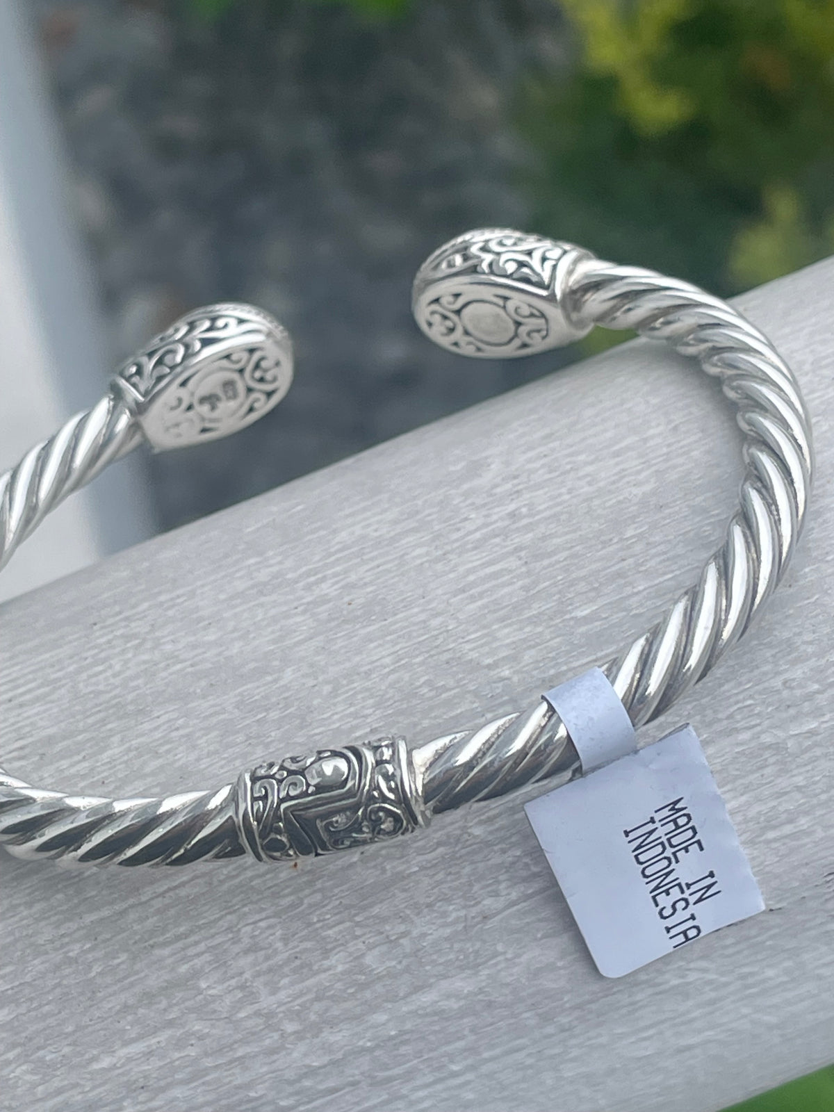 Sarda Designer Janyl Adair 925 Sterling Silver Tanzanite Cable Bracelet