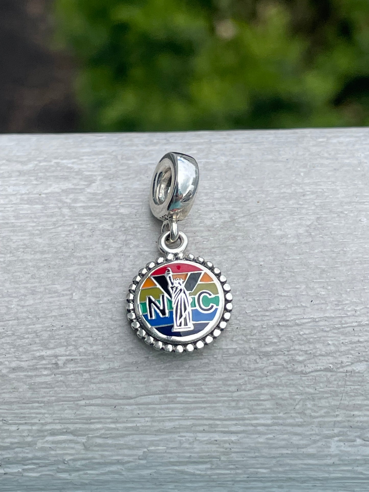 PANDORA New York City NYC Exclusive Gay Pride Dangle Moments Charm