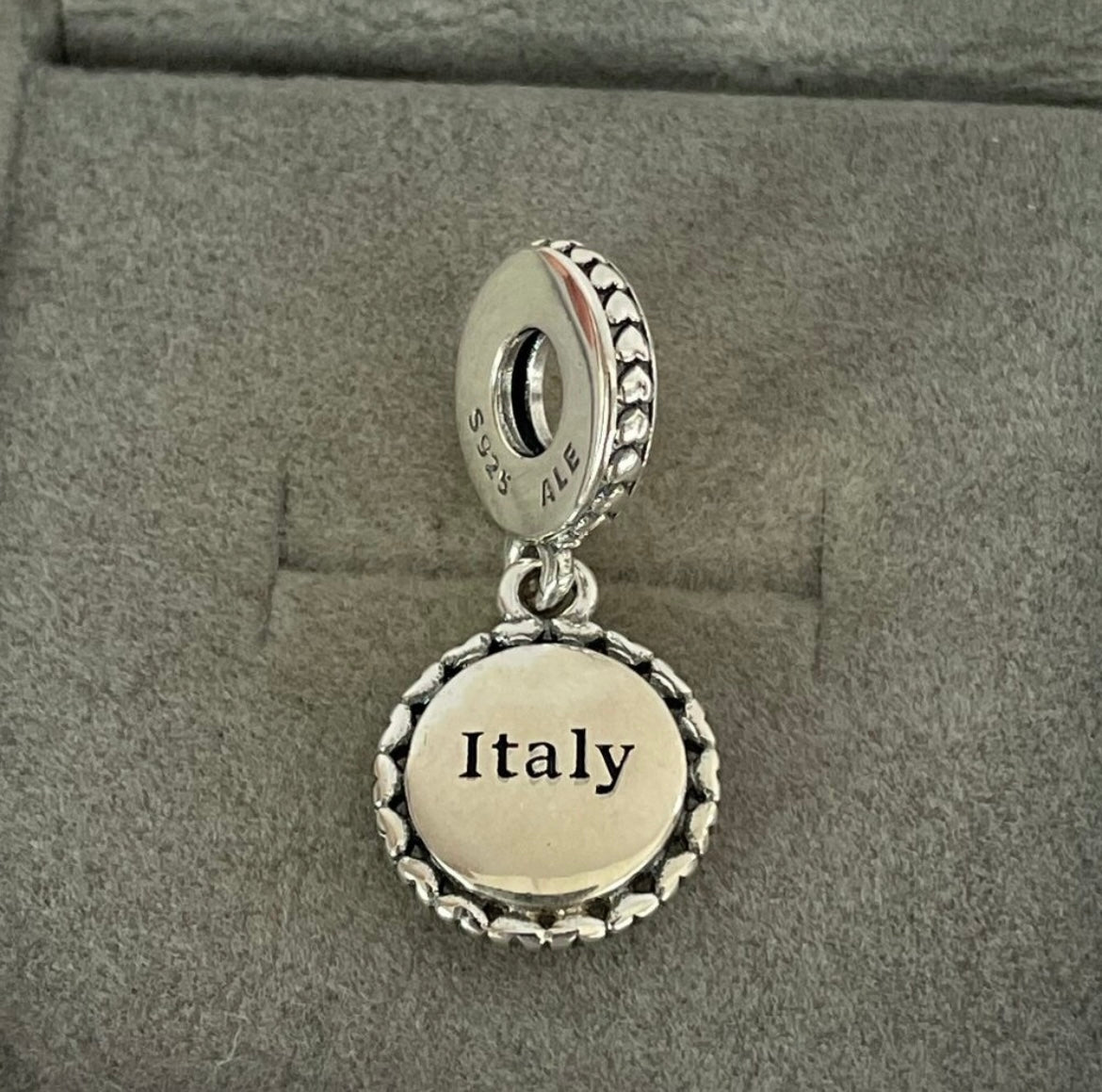 Pandora Country of Italy Exclusive Flag Dangle Charm