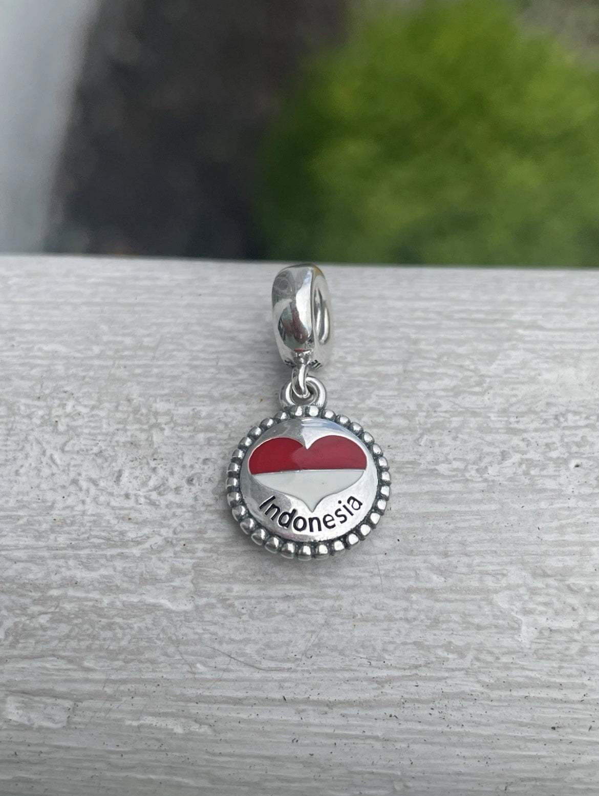 Pandora Indonesia Heart Flag Exclusive Dangle Moments Travel Charm