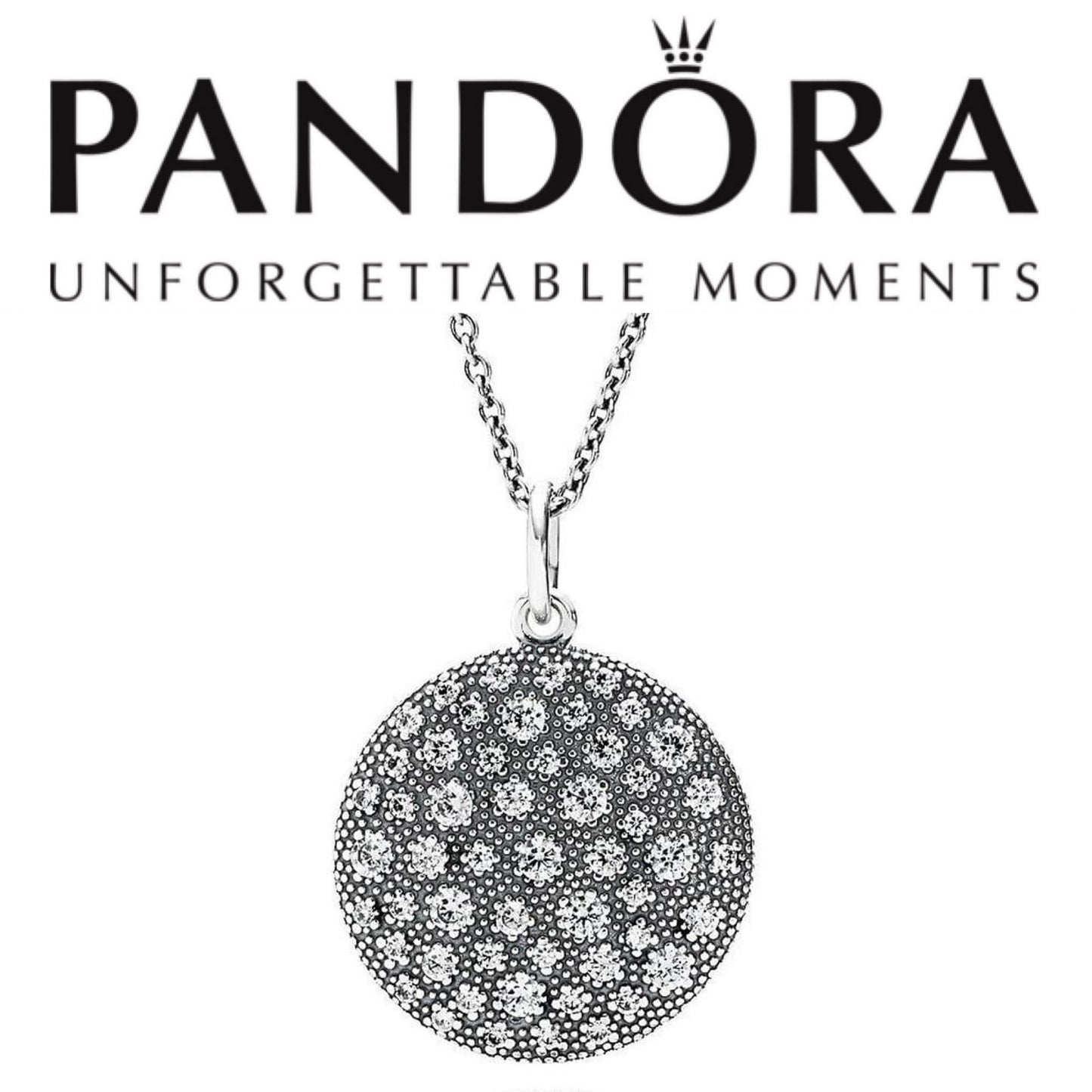Pandora Cosmic Stars Clear Cubic Zirconia Necklace 390360CZ-90